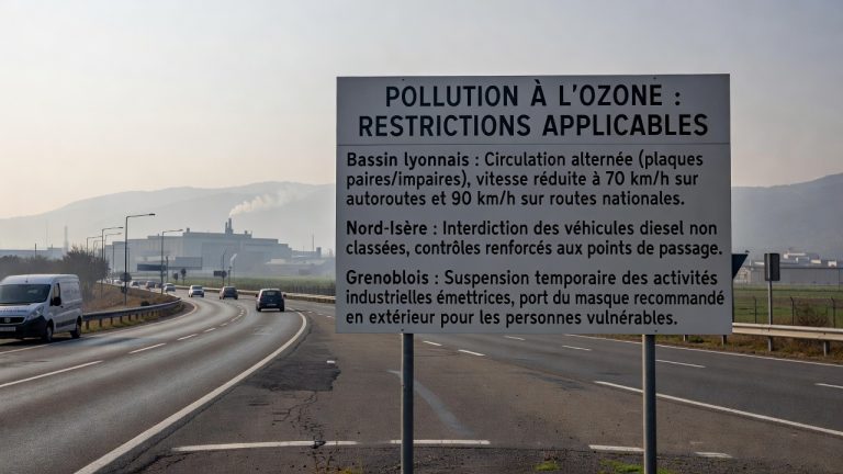Pollution à l&rsquo;ozone : quelles restrictions s&rsquo;appliquent dans les bassins lyonnais, Nord-Isère et grenoblois ?