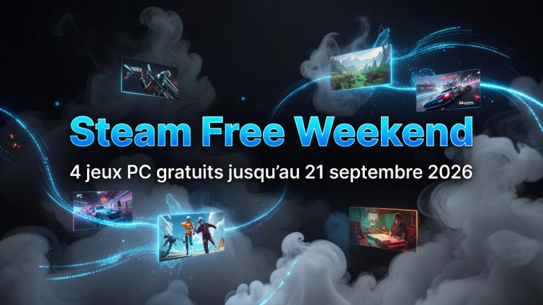 Steam Free Weekend : 4 jeux PC gratuits jusqu’au 21 septembre 2026